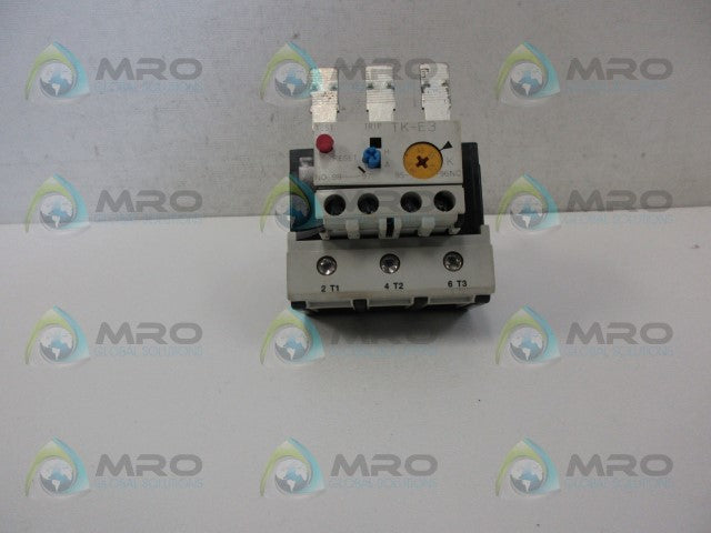 FUJI ELECTRIC TK-E3 TK80E THERMAL OVERLOAD RELAY 45-65A *USED*