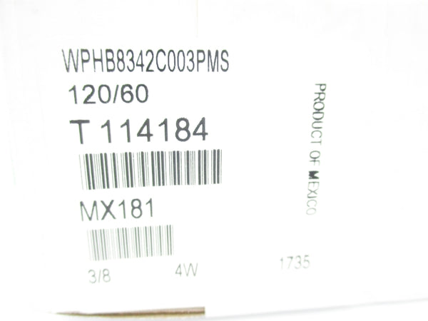 ASCO WPHB8342C003PMS 120V 3/8" NSFS