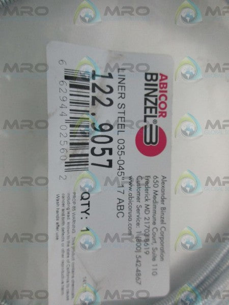 ABICOR BINZEL 122.9057  WELDING LINER * NEW IN FACTORY BAG *
