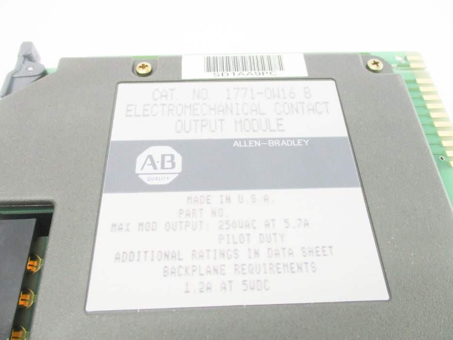 ALLEN BRADLEY 1771-OW16 SER. B (AS PICTURED1) UNMP