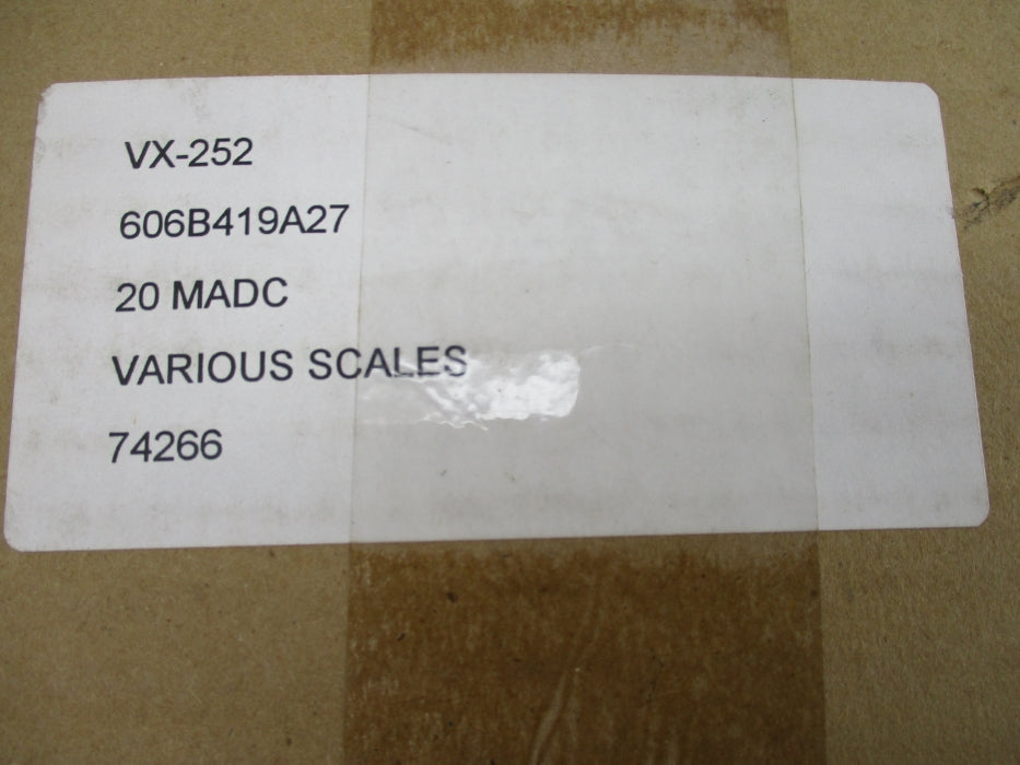 WESCHLER VX-252 606B419A27 0-600PSI NSMP