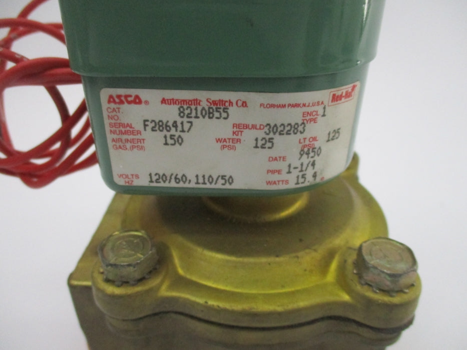 ASCO 8210B55 110/120V 125-150PSI NSNP