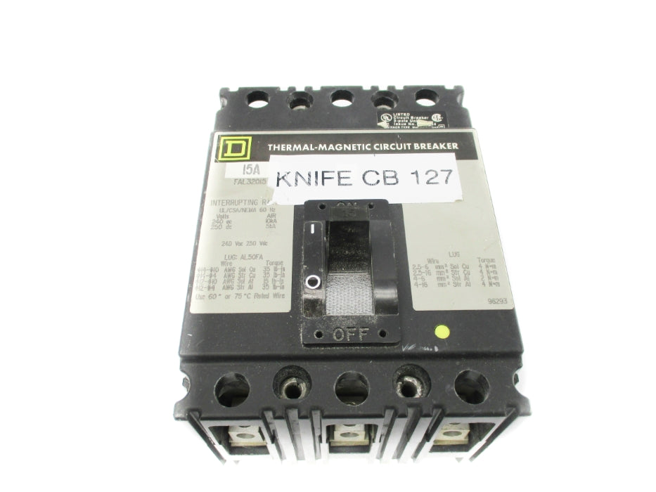SQUARE D FAL32015 240/250VAC 15A UNMP