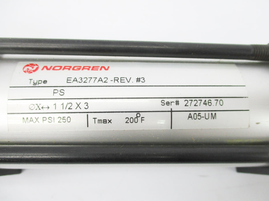 NORGREN EA3277A2-1-1/2X3 250PSI NSNP