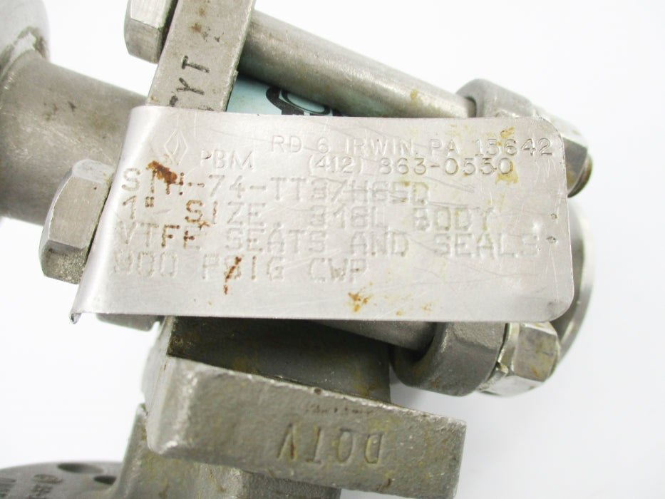 PBM SIH-74-TT3/H65D 900PSIG NSNP