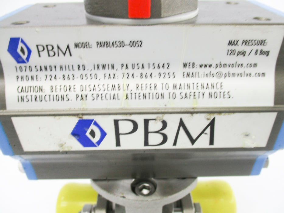 PBM PAVBL453D-0052 120PSIG (AS PICTURED) UNMP