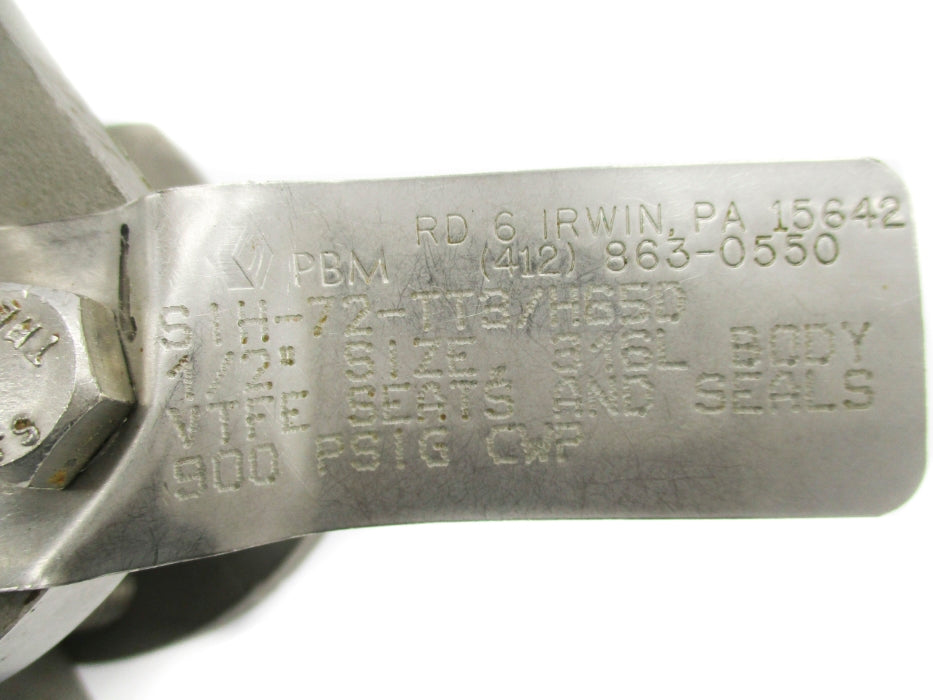 PBM SIH-72-TT3/H65D 900PSIG UNMP