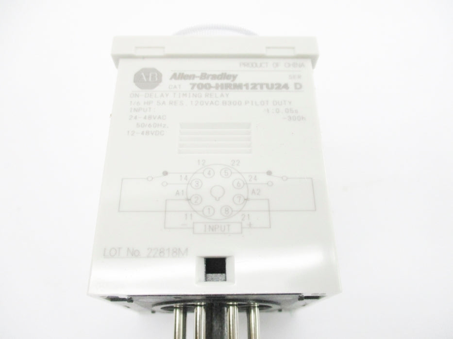 ALLEN BRADLEY 700-HRM12TU24 SER. D 24-48VAC/12-48VDC 5A 0.05S-300H NSNP