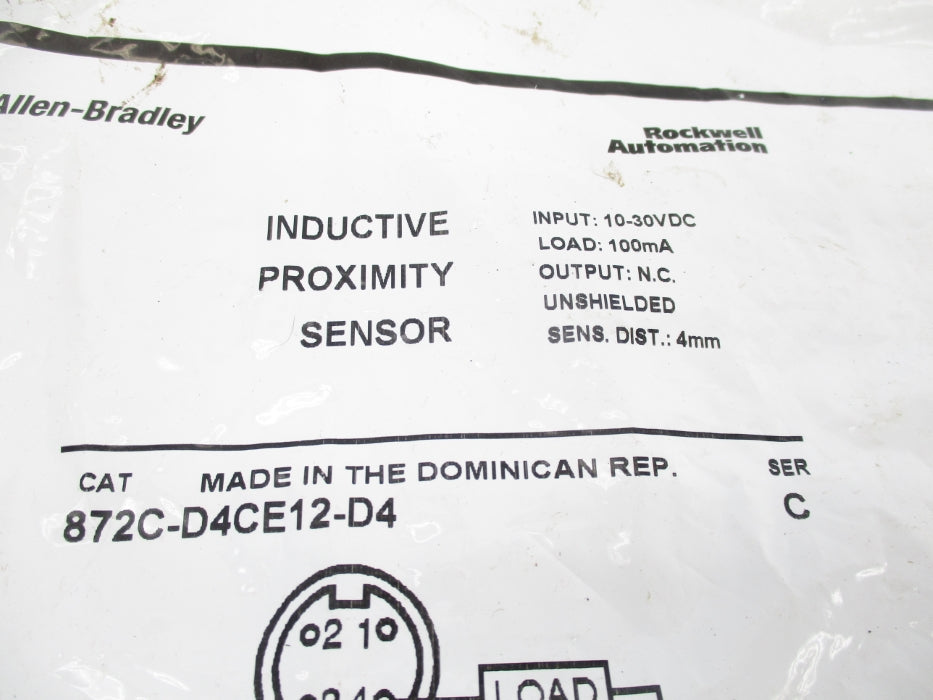ALLEN BRADLEY 872C-D4CE12-D4 SER. C NSMP