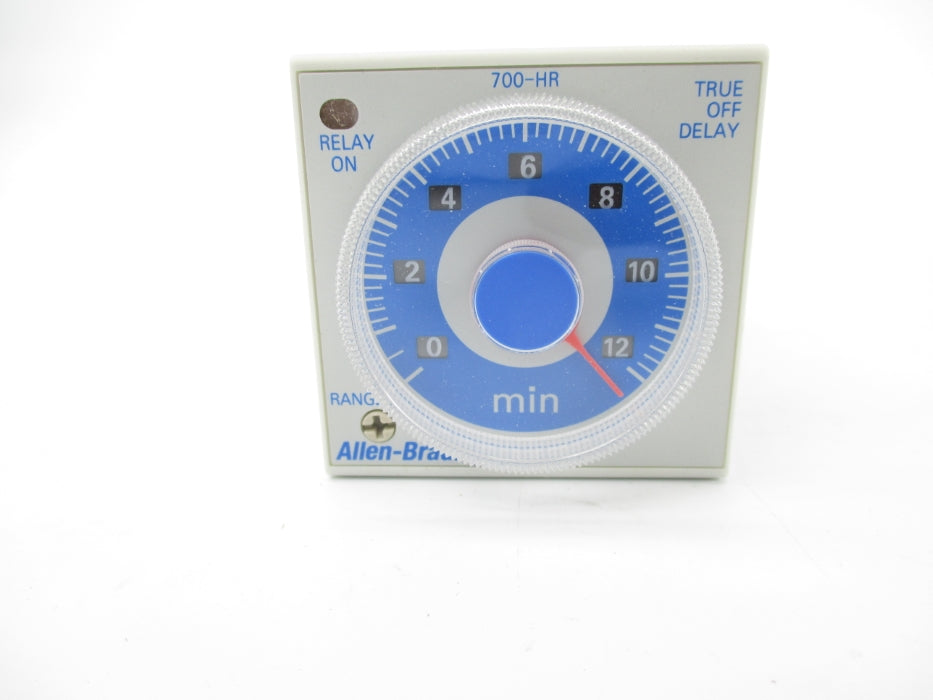ALLEN BRADLEY 700-HRQN2HA12 SER. D 100-120VAC 5A 0.05S-12MIN (WH) NSMP