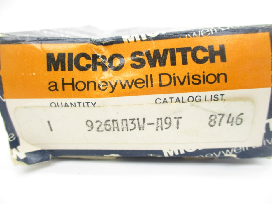 MICRO SWITCH  926AA3W-A9T NSMP