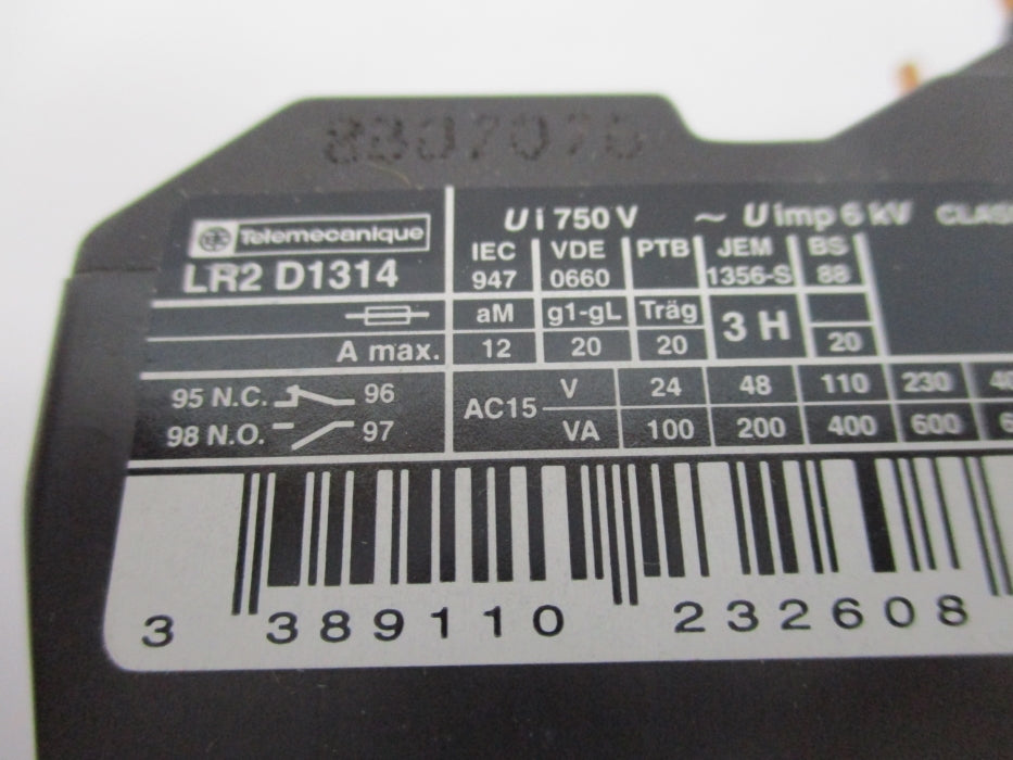 TELEMECANIQUE LR2D1314 750V 7-10A UNMP