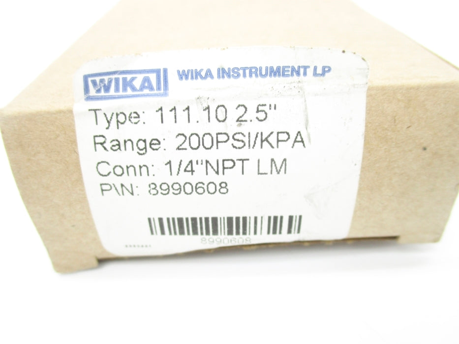 WIKA 8990608 111.10.2.5" 200PSI NSMP