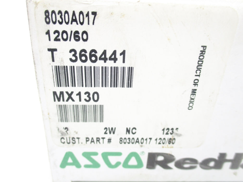ASCO 8030A017 120V 15PSI 1/2" NSMP