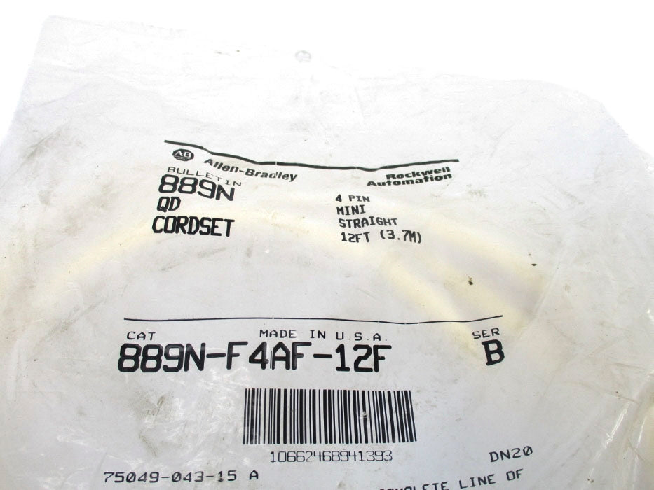 ALLEN BRADLEY 889N-F4AF-12F SER. B 600V NSMP