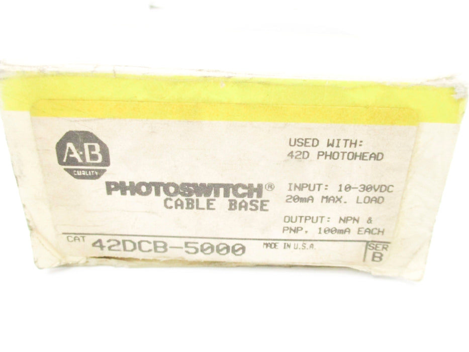 INDUSTRIAL SPARE PART 42DCB-5000 SER. B 10-30VDC (BK/YL) (AS PICTURED) UNMP