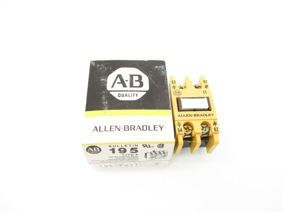 ALLEN BRADLEY 195-FA11 SER. A 500-600VAC 1.2A (BK/YL) NSMP
