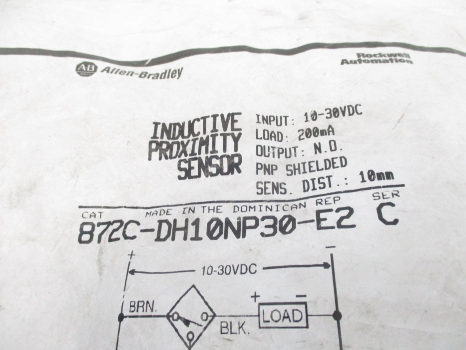 ALLEN BRADLEY 872C-DH10NP30-E2 SER. C NSMP