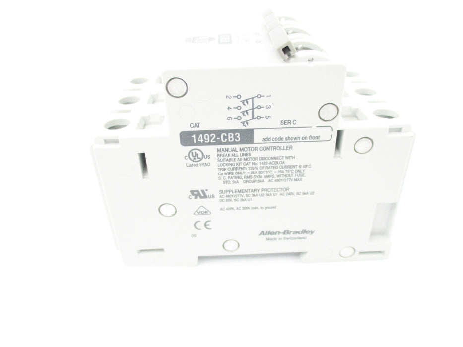 ALLEN BRADLEY 1492-CB3G050  SER. C 277 5A NSNP