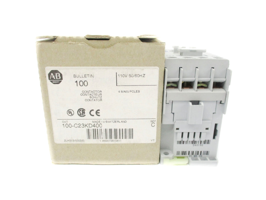 ALLEN BRADLEY 100-C23KD400 SER. C 110V (BR/WH) NSMP