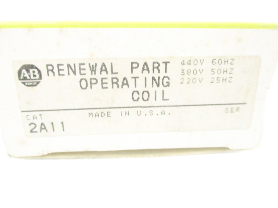 INDUSTRIAL SPARE PART 2A11 220/380/440V (BK/YL) NSMP