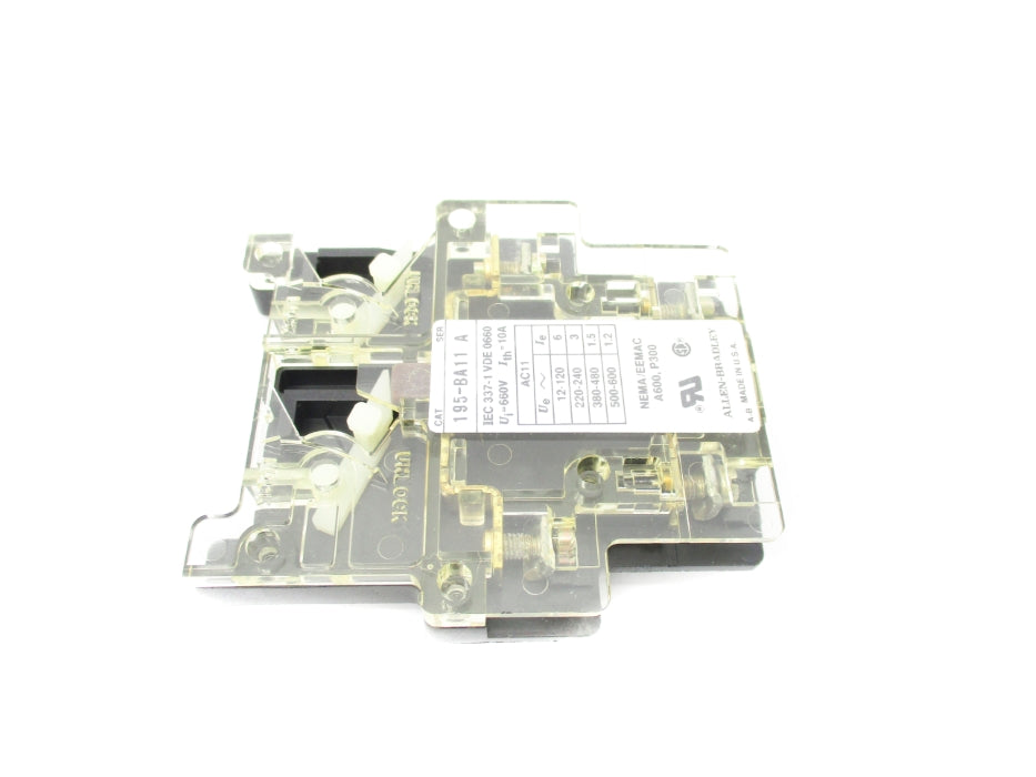 INDUSTRIAL SPARE PART 195-BA11 SER. A 600VAC 1.2A (BK/YL) NSMP