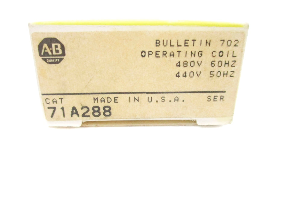 INDUSTRIAL SPARE PART 71A288 440/480V (BK/YL) NSMP