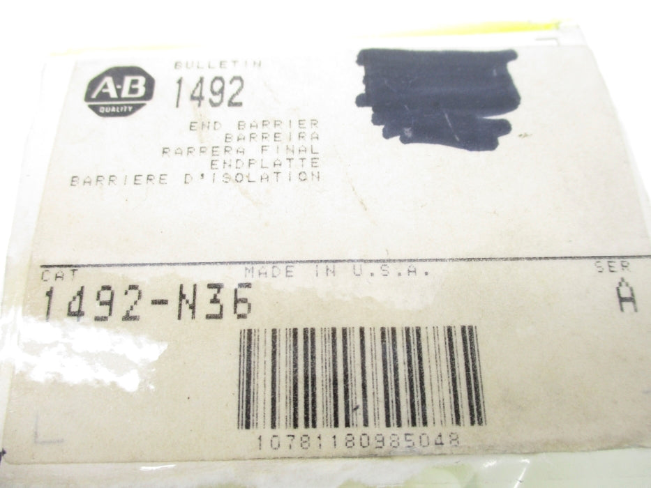 ALLEN BRADLEY 1492-N36 SER. A NSNP