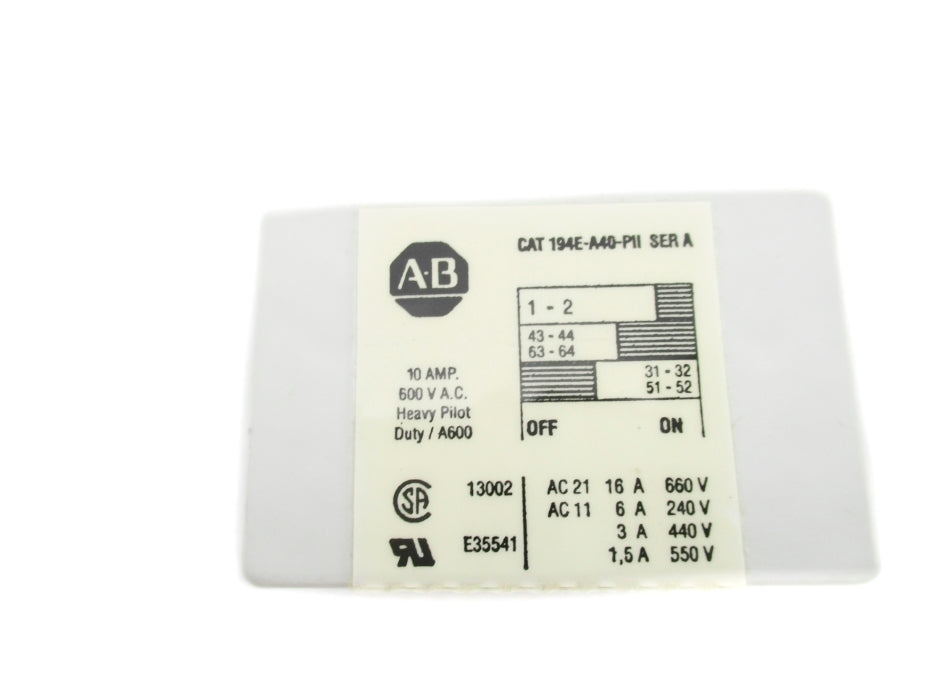 INDUSTRIAL SPARE PART 194E-A40-P11 SER. A NSNP