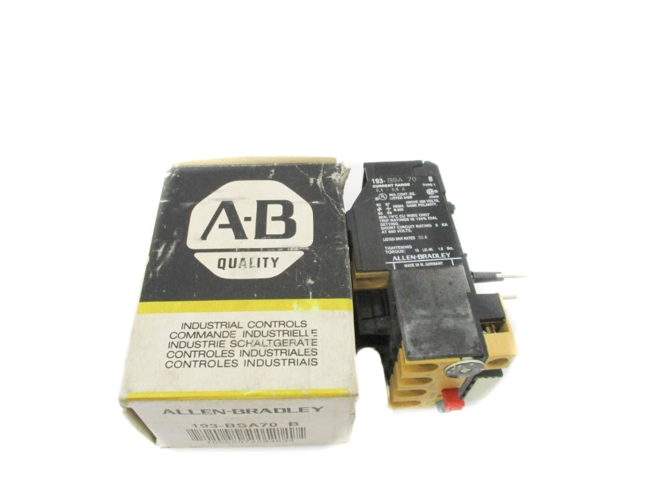 INDUSTRIAL SPARE PART 193-BSA70 SER. B 600V 0.40-0.60A (BK/YL) NSMP