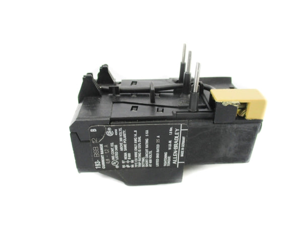 ALLEN BRADLEY 193-BSB12 SER. B 0.8-1.2A ( BK/YL) NSMP