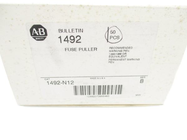 ALLEN BRADLEY 1492-N12 SER. B (PKG OF 50) (WH) NSMP