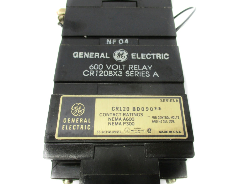 GENERAL ELECTRIC CR120BD09041 SER. A 125VDC UNMP