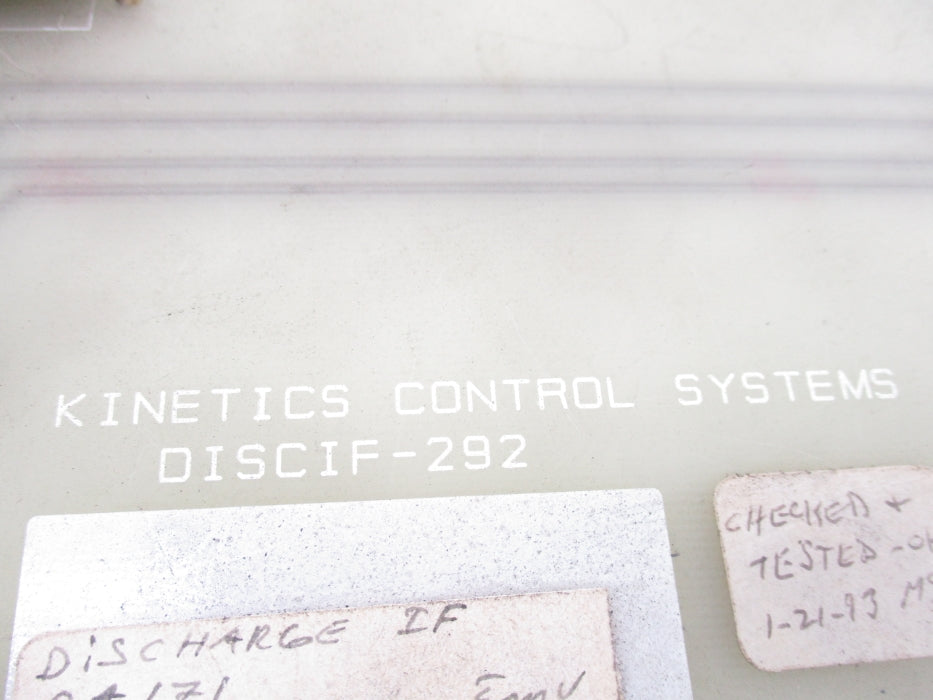 KINETICS CONTROL SYSTEMS DISCIF-292 UNMP