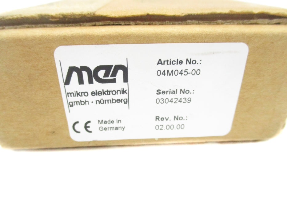 MIKRO ELEKTRONIK 04M045-00 REV. 02.00.00 NSMP