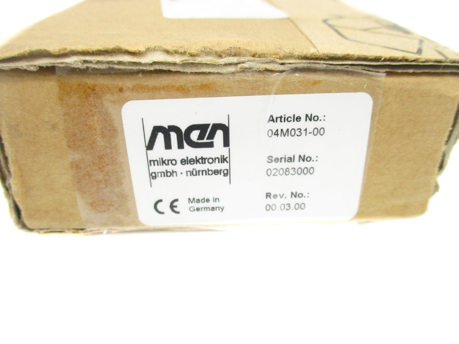 MIKRO ELEKTRONIK 04M031-00 REV. 00.03.00 NSMP