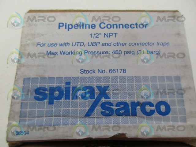 SPIRAX SARCO 66178 PIPELINE CONNECTOR *FACTORY SEALED*