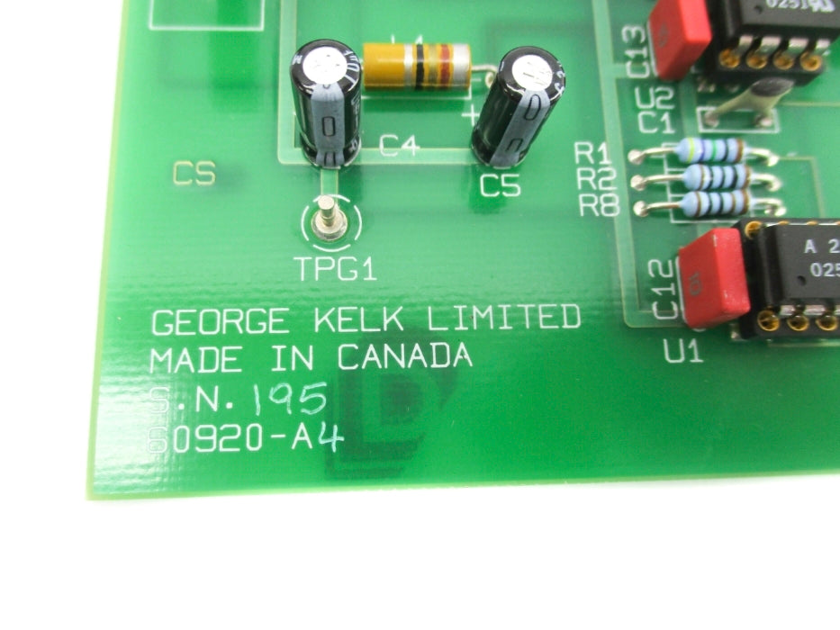 GEORGE KELK LIMITED 60920-A4 UNMP
