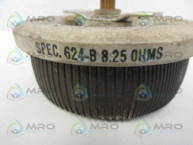 OHMITE 624-B 8.25 RHEOSTAT POTENTIOMETER *USED*