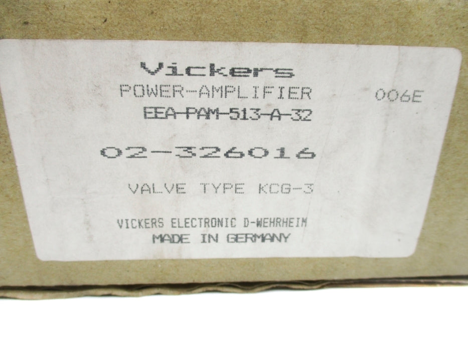 VICKERS EEA-PAM-513-A-32 02-326016 NSMP