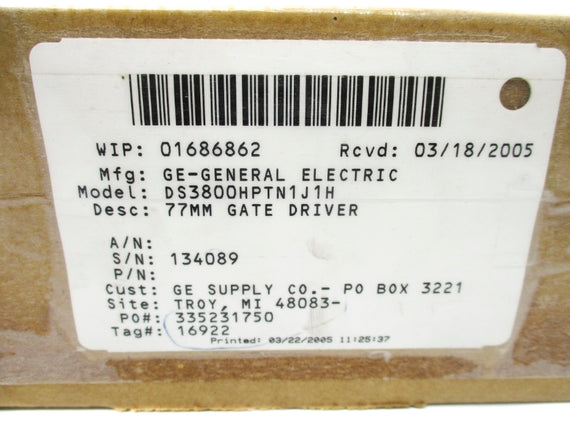 GENERAL ELECTRIC DS3800HPTN1J1H REMAN