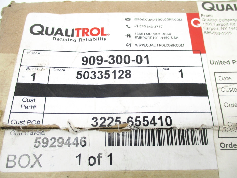 QUALITROL 909-300-01 24/48/120VDC 125VAC 8A NSMP