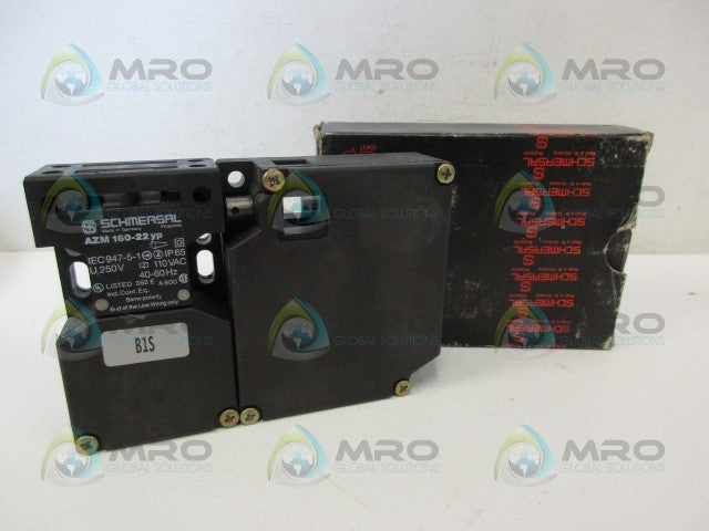 SCHMERSAL AZM160-22YP-110VAC-B1S SAFETY INTERLOCK SWITCH *NEW IN BOX*