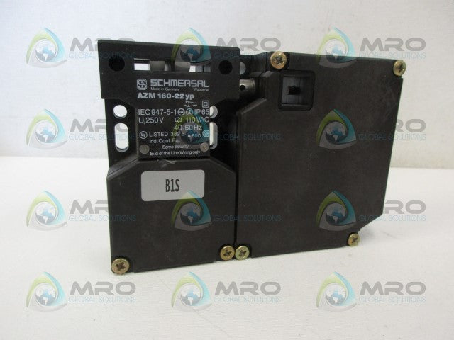 SCHMERSAL AZM160-22YP-110VAC-B1S SAFETY INTERLOCK SWITCH *NEW IN BOX*