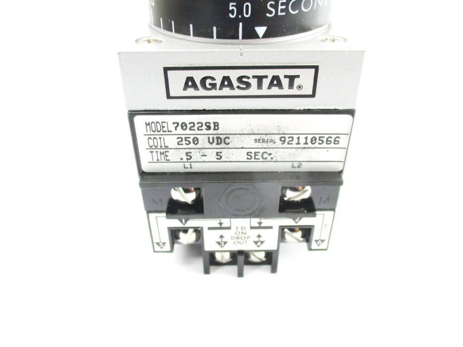 AGASTAT 7022SB 250VDC .5-5 SEC. NSNP