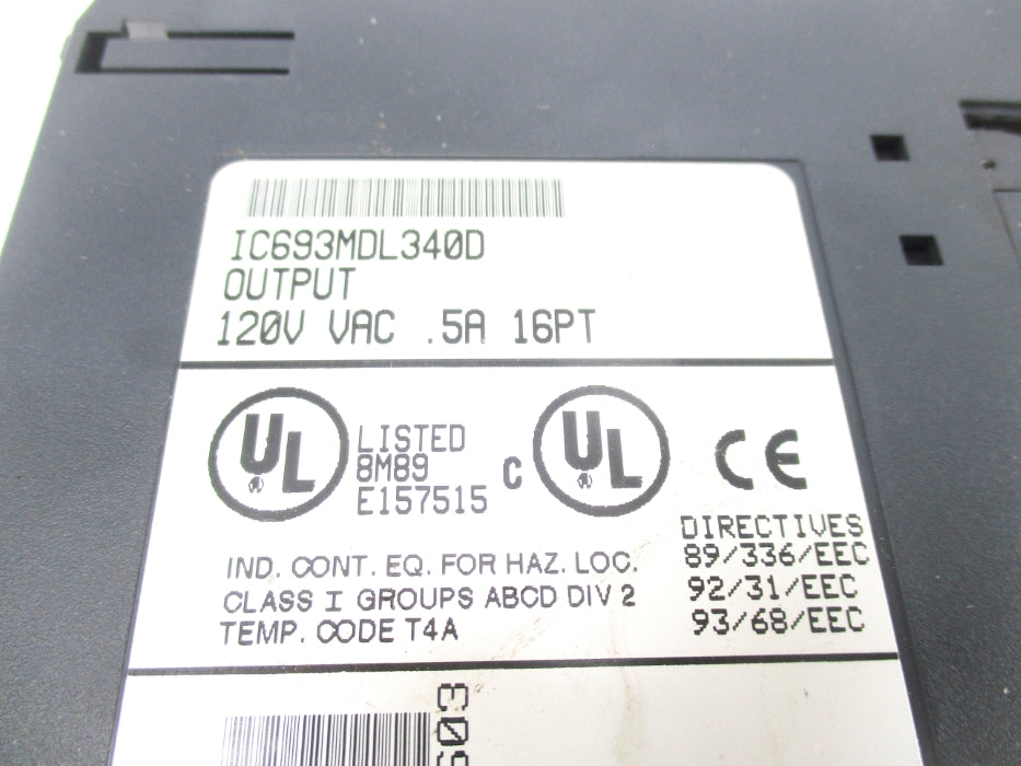GENERAL ELECTRIC IC693MDL340D (AS PICTURED) NSNP