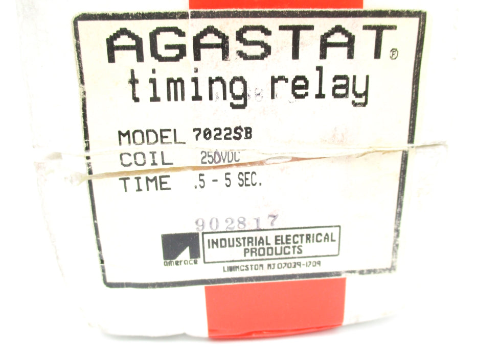 AGASTAT 7022SB 250VDC .5-5 SEC. NSMP