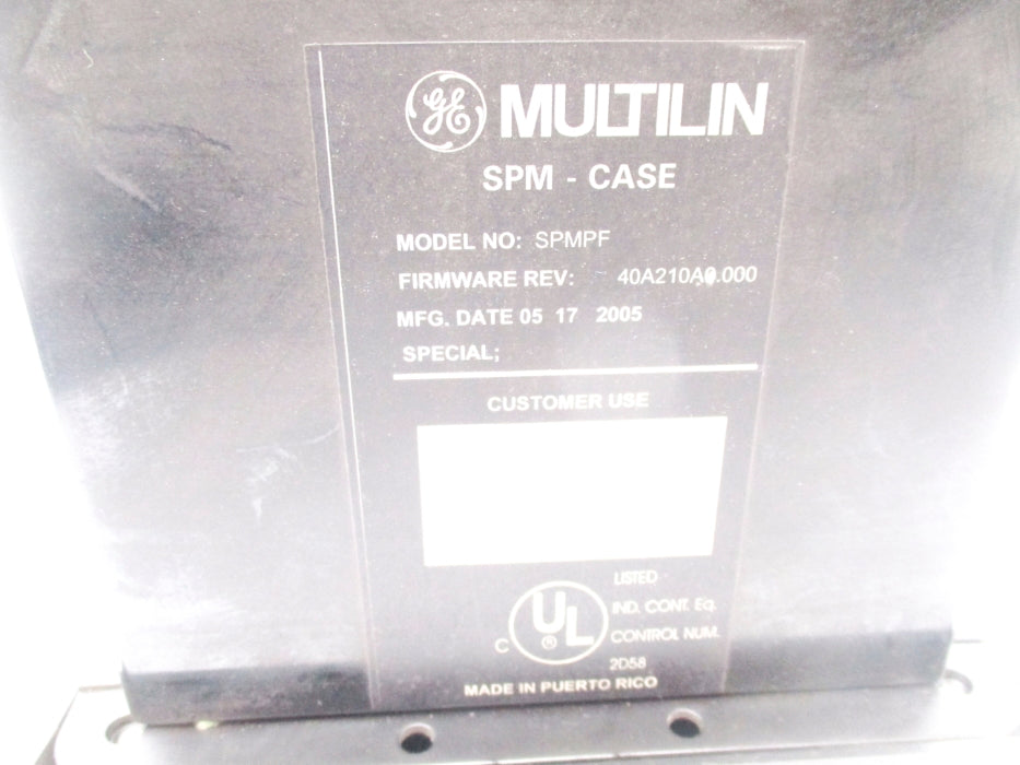 GENERAL ELECTRIC SPMPF F/W 40A210A0.000 NSNP