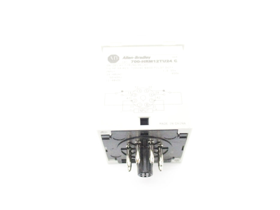 ALLEN BRADLEY 700-HRM12TU24 SER. C 24-48VAC/12-48VDC 5A 0.05S-300H (WH) NSMP
