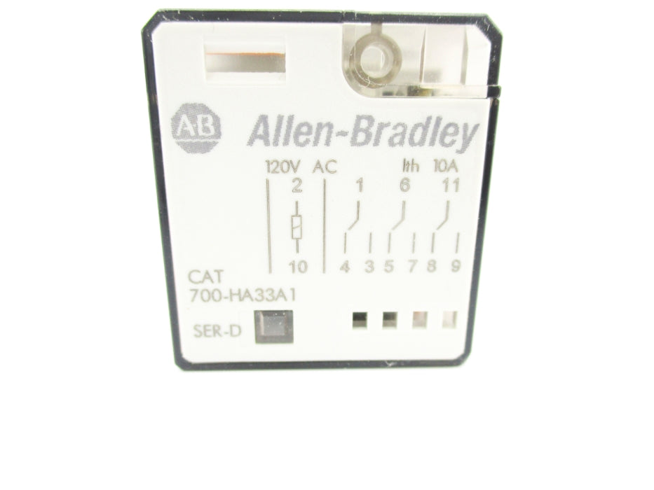 ALLEN BRADLEY 700-HA33A1 SER. D 120VAC 10A UNMP